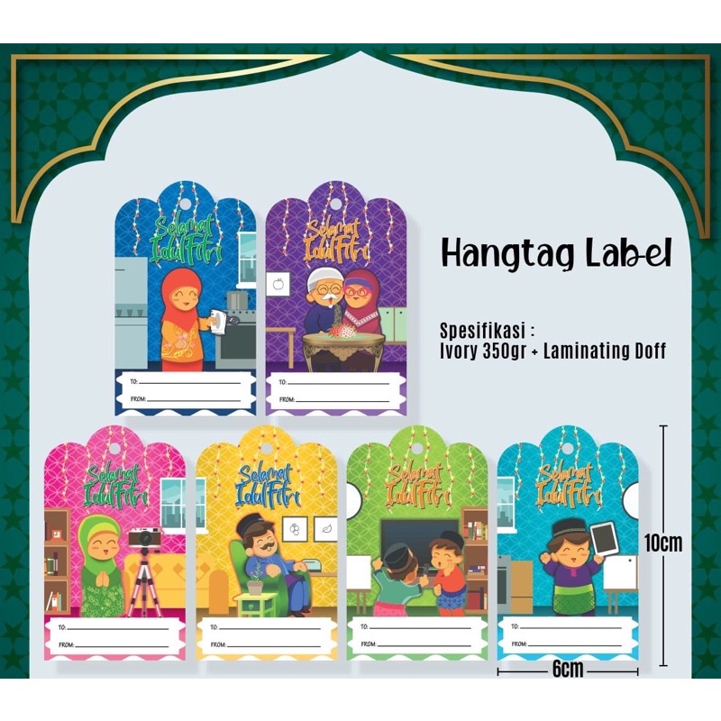 

Hangtag Selamat Idul Fitri - Hiasan Kado Hampers Kartu Ucapan Lebaran Eid Isi 10pcs
