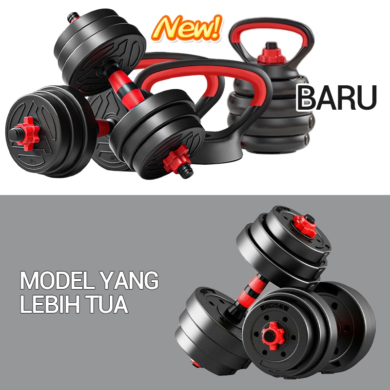 Rumah Dumbbell Peralatan Kebugaran Pria dan Wanita Rumah Pelatihan Pelajar 20KG Set Barbel Ramah Lingkungan OT77