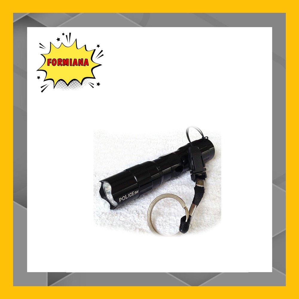 FM - Senter Police Mini Flashlight 3W / senter polisi / senter led / senter murah kualitas bagus