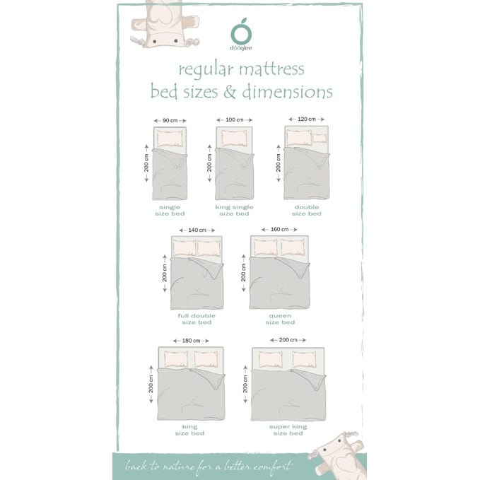 Dooglee Mattress Bed 120x70x10cm