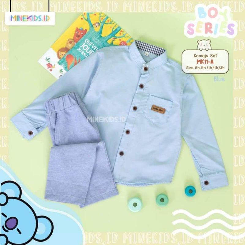 Setelan Kemeja MinieKids Size : 1-5th