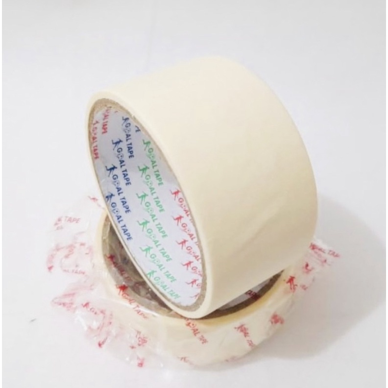 

Lakban kertas 2" inch Masking Tape Lem Kertas Solasi Kertas Dua inch