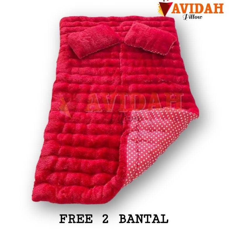 (FREE 2 BANTAL) KASUR CIMOL PALEMBANG UK 120X165 BULU RASFUR POLOS AVIDAH TERLARISS...,,,,,