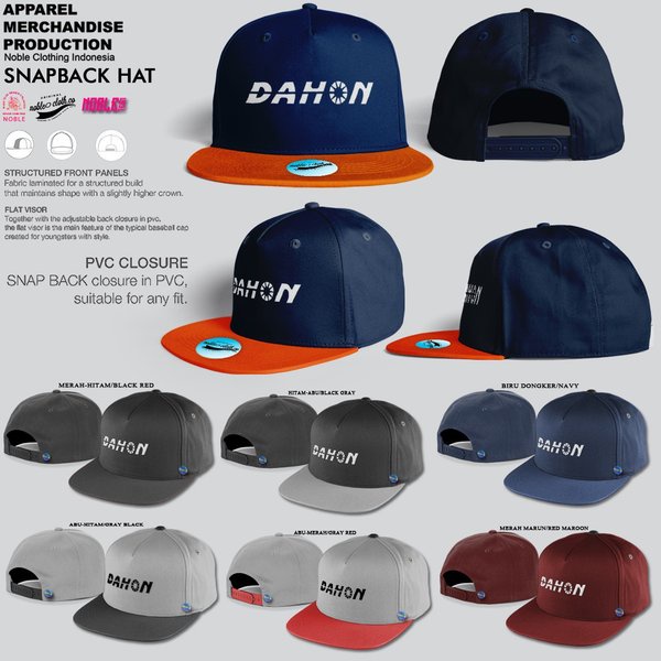 TOPI SNAPBACK BIKE SEPEDA DAHON -