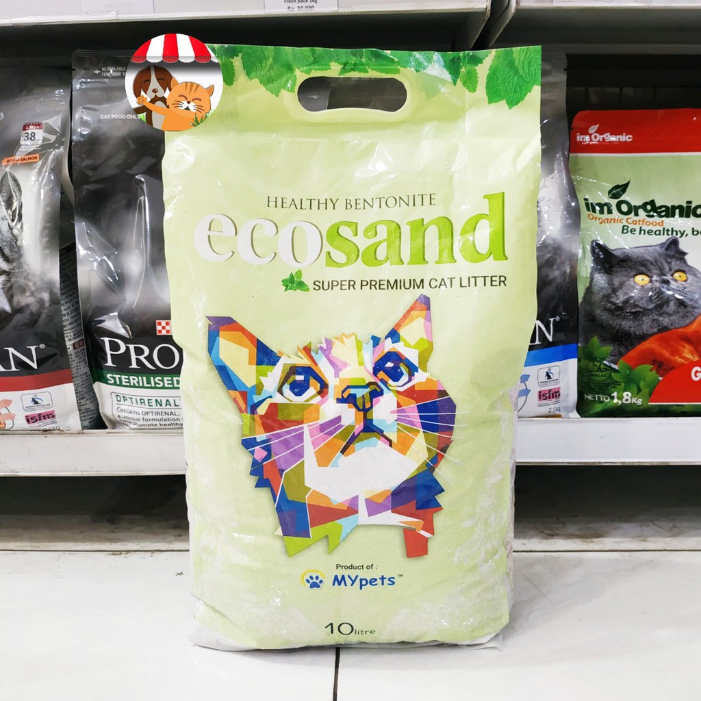 Pasir Gumpal Wangi Ecosand 10L - Pasir Kucing