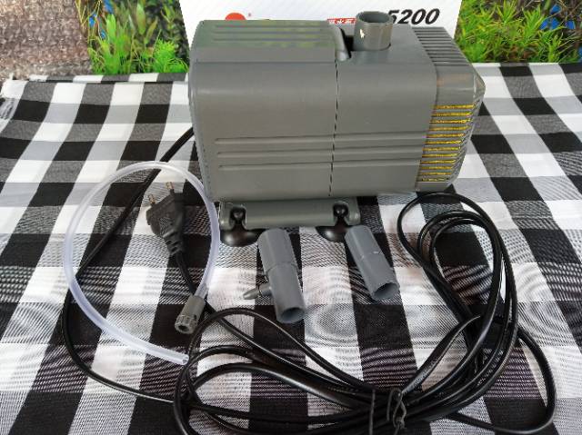 Mesin Pompa Celup Kolam YAMANO WP-5200 Filter Aquarium Hidroponik Waterfall Air Mancur Submersible Pump Power Head Water Pump