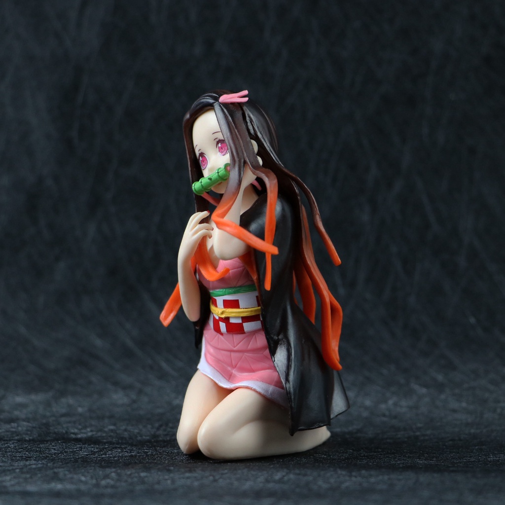 Mainan Action Figure Model Anime Demon Slayer Kimetsu No Yaiba Kamado Nezuko Berlut Bahan PVC Ukuran 12cm