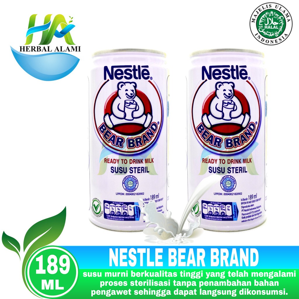 Nestle Bear Brand Susu Steril Susu Beruang