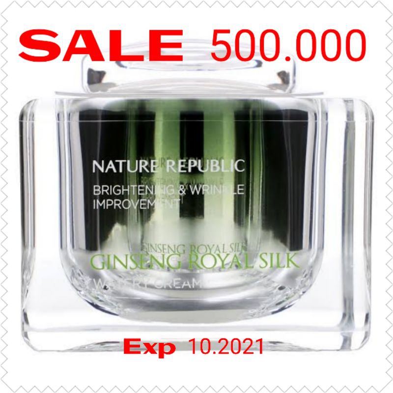 Nature republic ginseng royal silk watery cream 24k gold ampoule