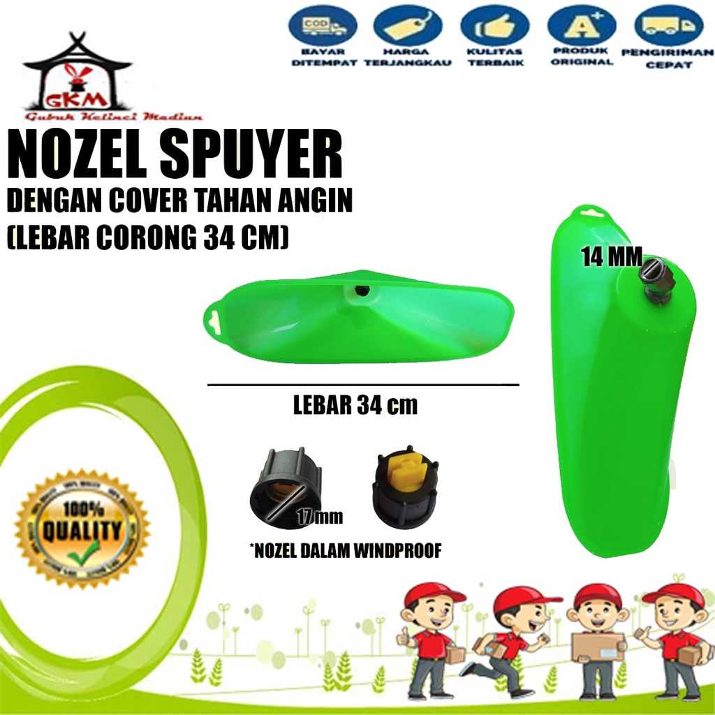 Nozel Plastik Anti Angin Besar ukuran 34 cm