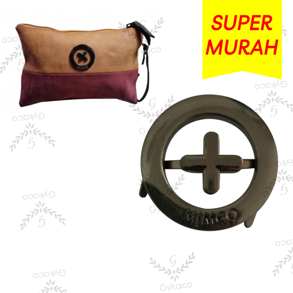 Variasi V170 Logo Plat M!MCO (Bulat + X terpisah) - Aksesoris Tas &amp; Dompet Wanita Fashion (IMPORT)