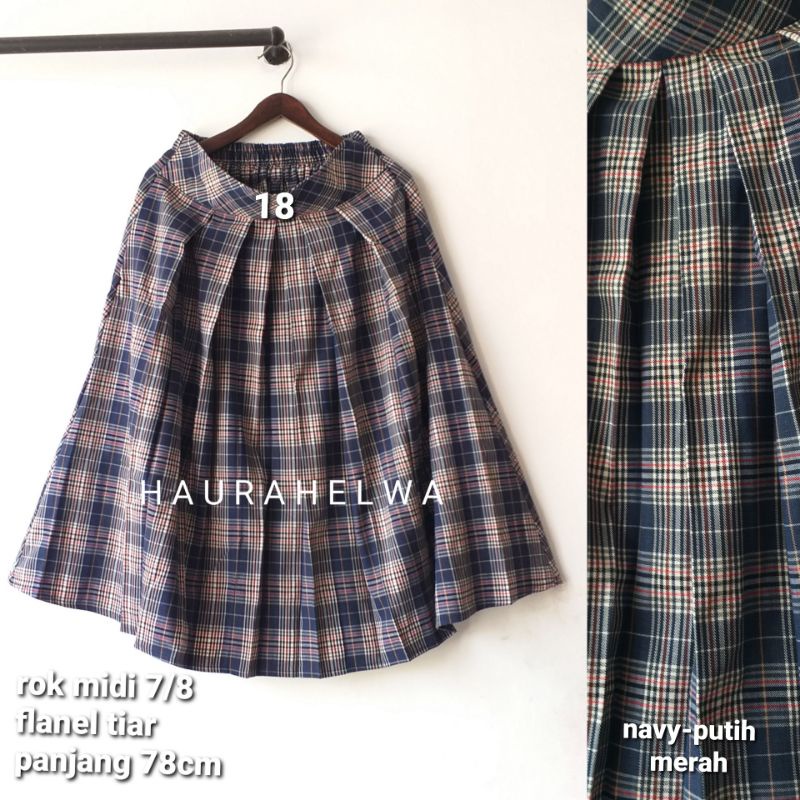 ROK FLANEL IMPORT MIDI 7/8 TARTAN HAURAHELWA-18