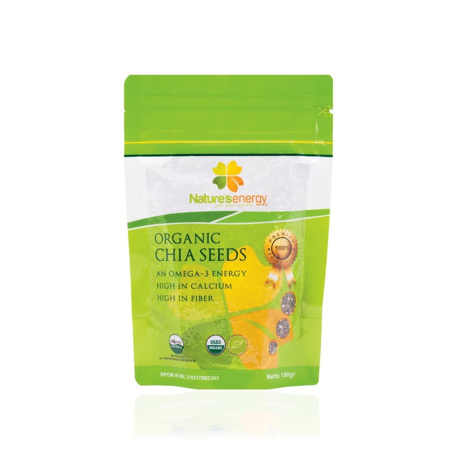 Nature's Energy Organic Chia Seed 100g/ Natures Energi / Biji Chia Organik / Chia Seed / MPASI