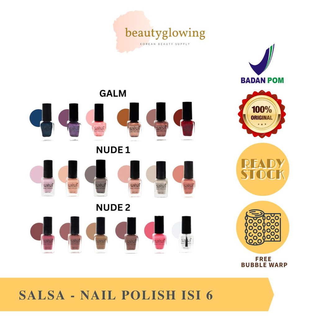 SALSA KUTEK Nail Polish isi 6