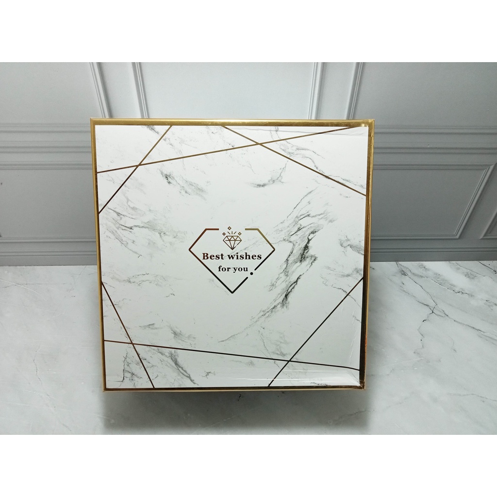 

DEFECT-Kotak Box Marble Abu / Box Best Wishes For You /Kotak Kado Gift