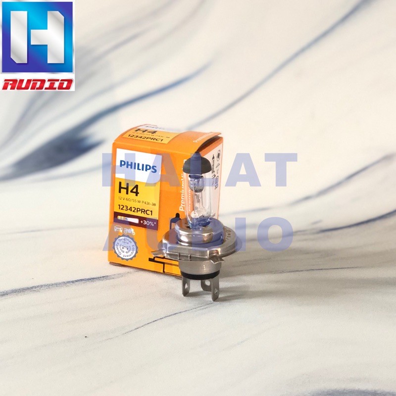 Bola Lampu Halogen Standard Philips H4 60/55W 60/55 Watt 12V 12 Volt