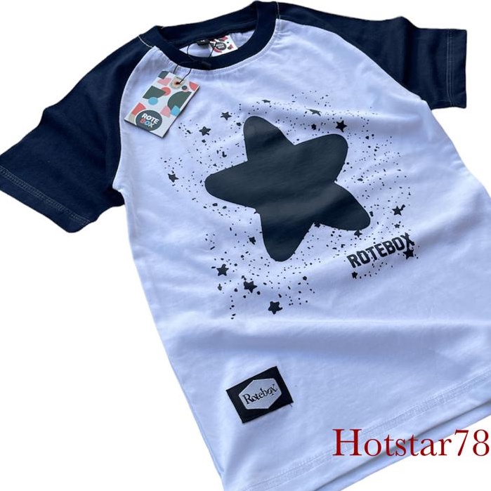 Rotebox Baju Kaos Oblong Distro Anak Laki Laki Umur 1-12 Tahun Bahan Katun