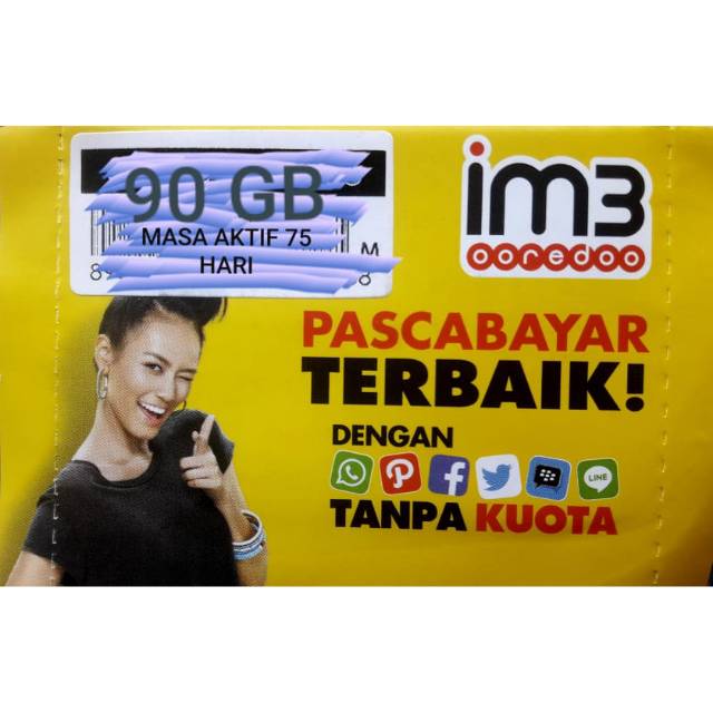 Promo Kartu Perdana paket indosat 90 gb masa aktif 3 Bulan
