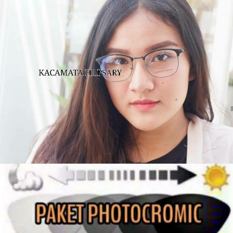 PAKET FRAME KACAMATA PHOTOCROMIC | KACAMATA MINUS | KACAMATA ANTI RADIASI | PRIA &amp; WANITA 2713