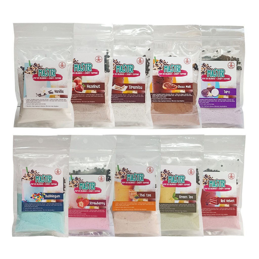 

promo Bubuk minuman rasa bubble drink milkshake ice blend powder pop ice crispy drink bahan kue