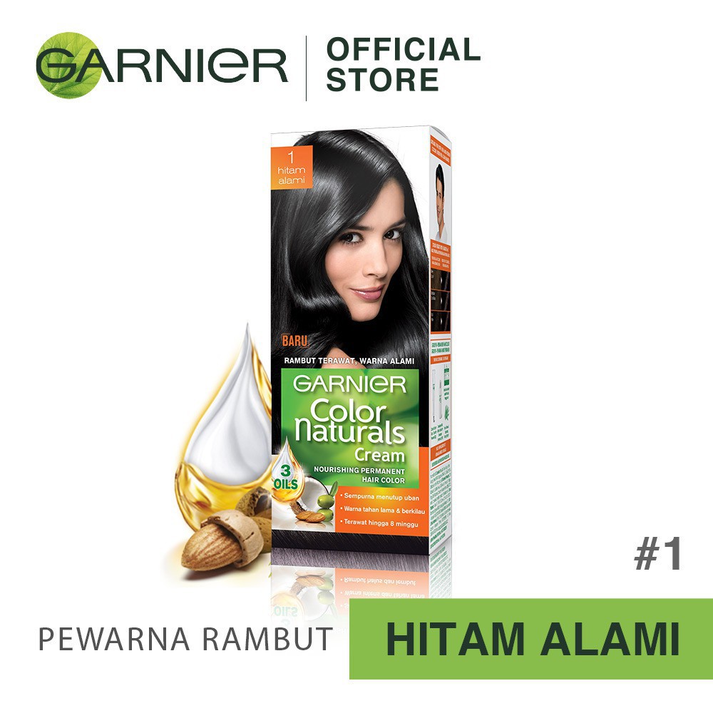  Garnier  Color Naturals 1 Cat  Rambut  Natural Black 