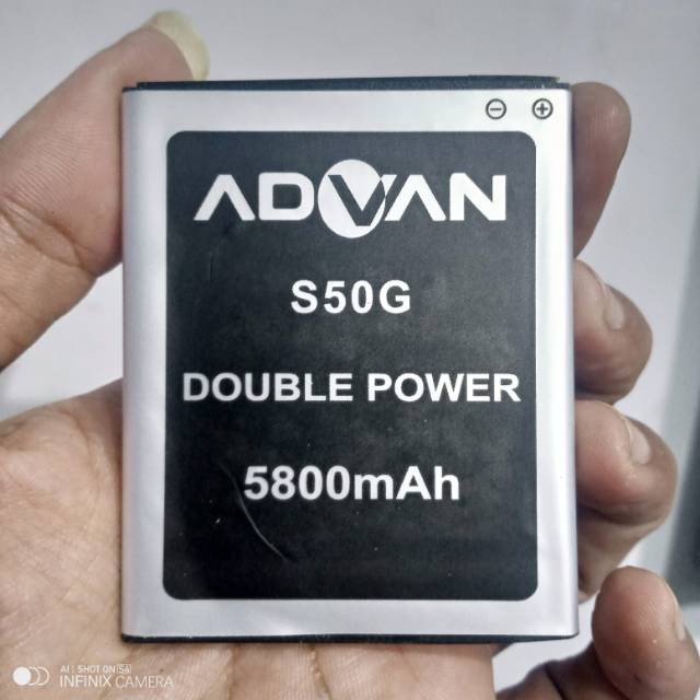 Baterai batre advan s50 G DOUBLE POWER