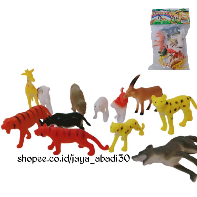 MAINAN MINIATUR HEWAN HEWAN WILD ANIMAL KARET A588