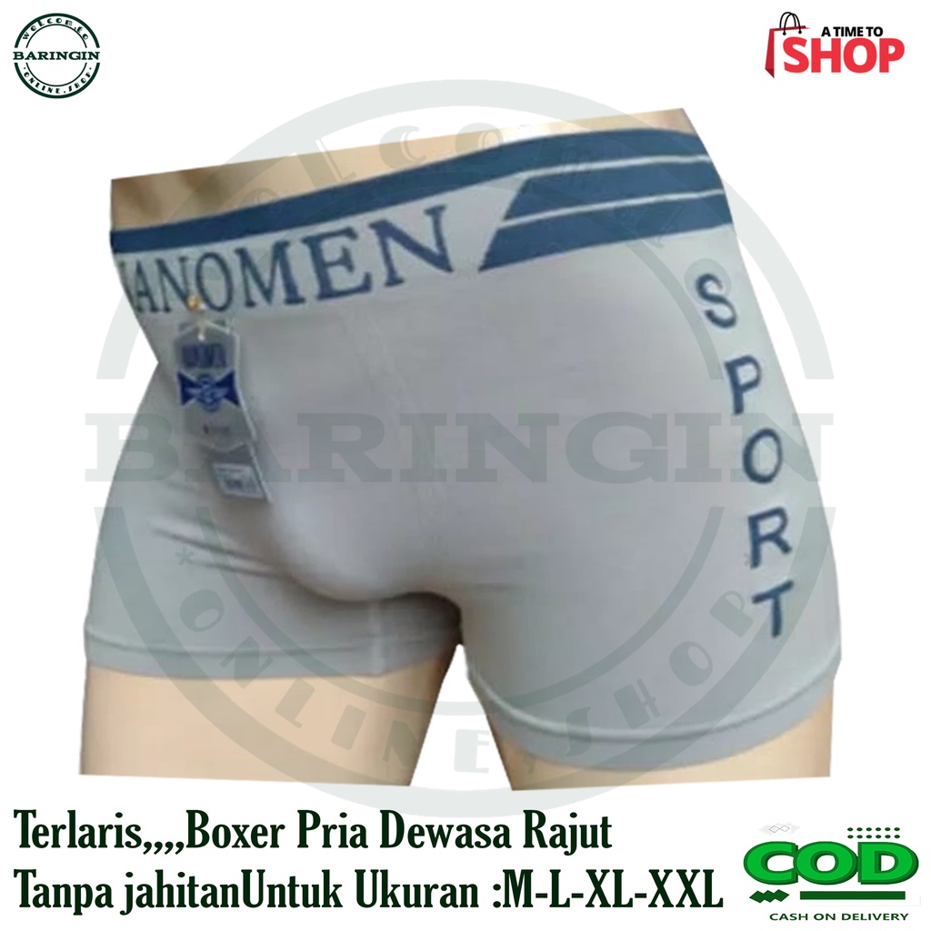 Boxer Pria Dewasa [ Isi 6 Pcs ] Boxer Cowok Keren // Dalaman Cowok Keren // Boxer Cowok Distro // Celana Dalam pria dewasa Bhan Rajut/ Tanpa Jahitan Ukuran : M-L-XL