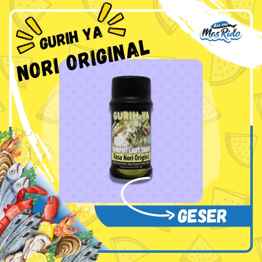 

Rumput Laut Tabur Nori Original Seaweed Abon Rumput Laut Gurih Ya