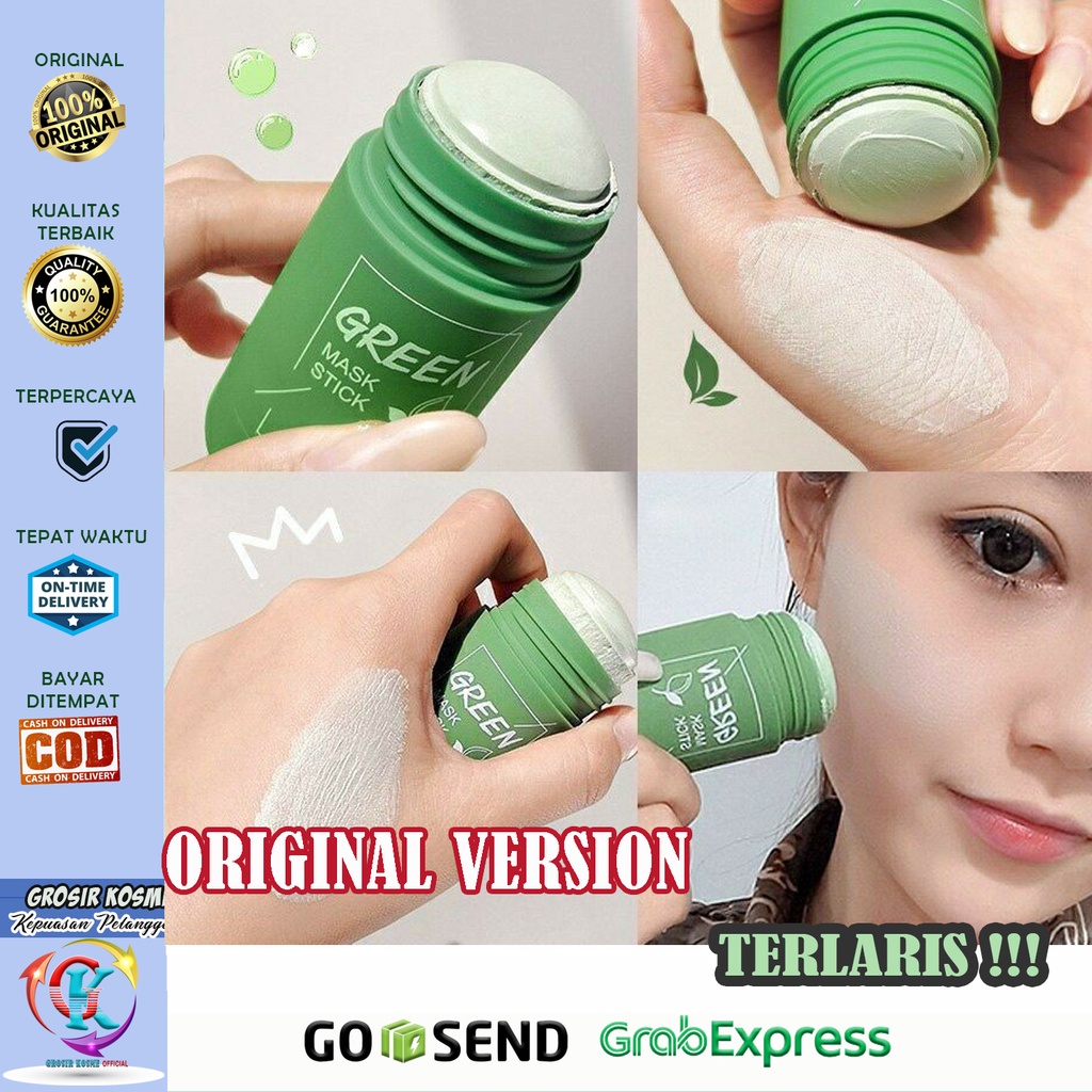 ORIGINAL Green Mask Stick Meidian - Green Mask Stik Asli | Masker Komedo | Masker Jerawat