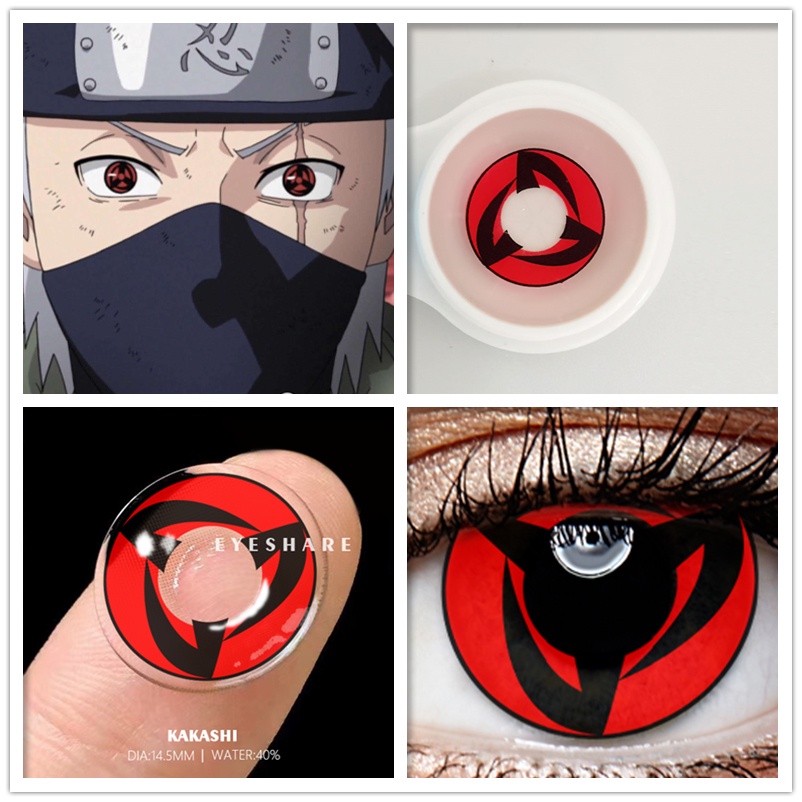 ✅【COD】Softlens-Mata Kucing Emas 2pcs Seni Gothic Gila Lensa Kontak Cosplay anime Lensa Acara Pesta Halloween Kontak -Karakter TerbaikTahun Ini-Yearly use