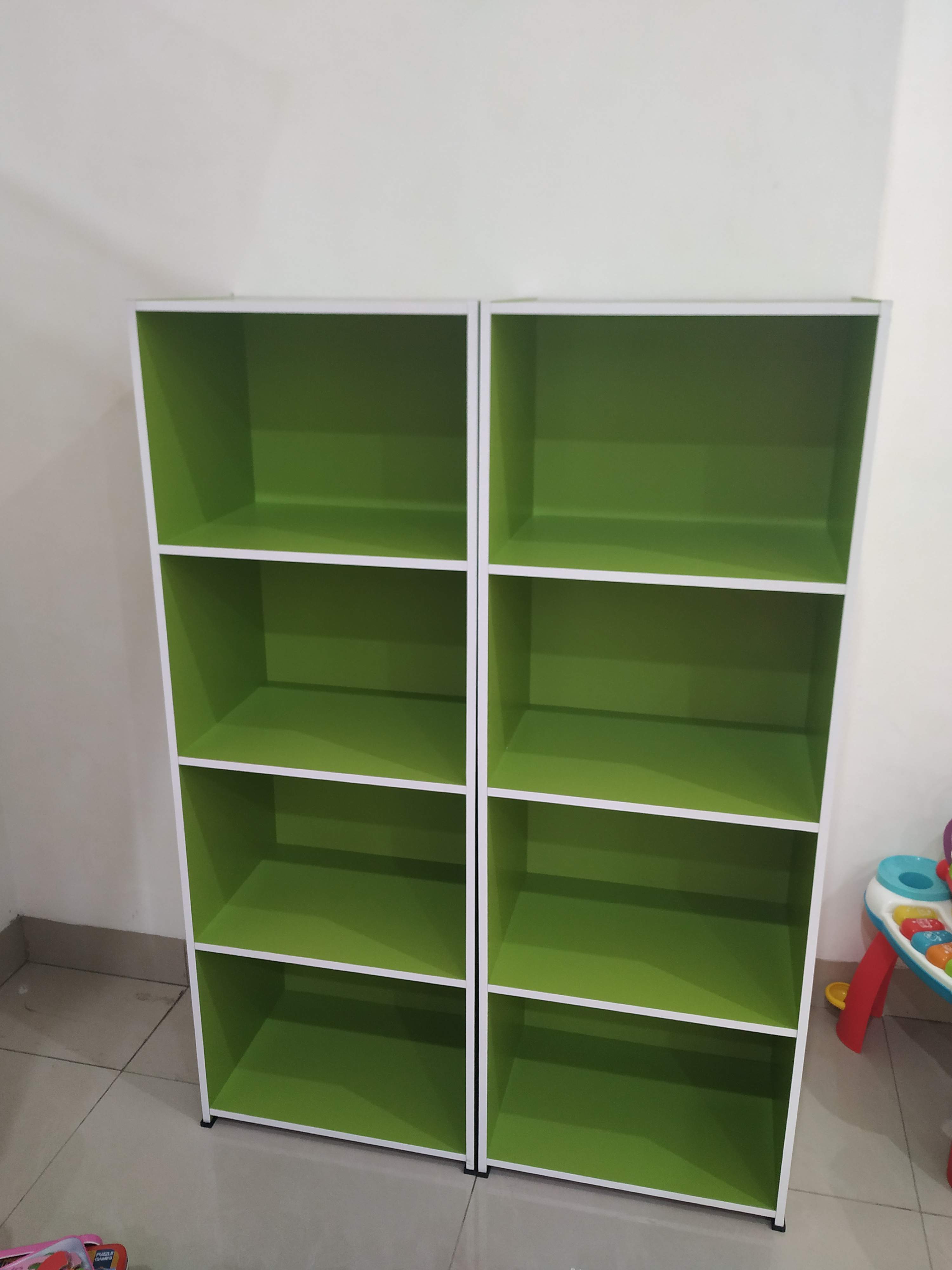 Rak Serbaguna - Rak Buku - Rak Susun 4 Tingkat  - Rak Warna Warni - Medan