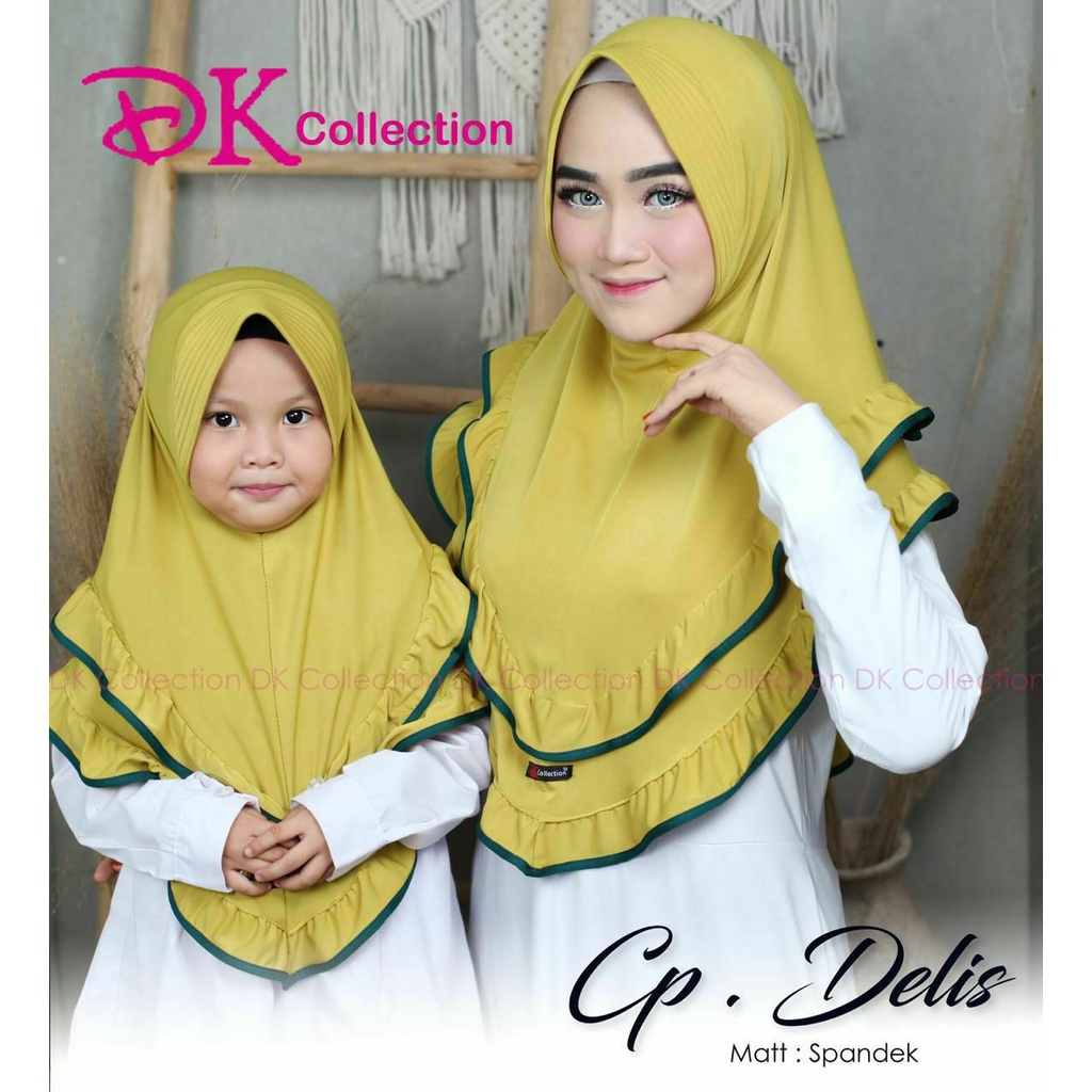 301 JILBAB COUPLE DELIS / HIJAB KOPEL IBU DAN ANAK ORI DK