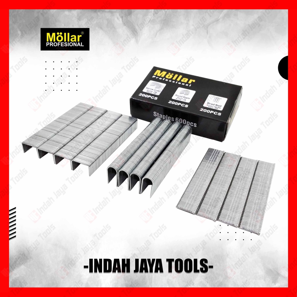 

MOLLAR REFILL ISI ULANG Staples Stapler 600 pcs 3 Way Ukuran Hekter