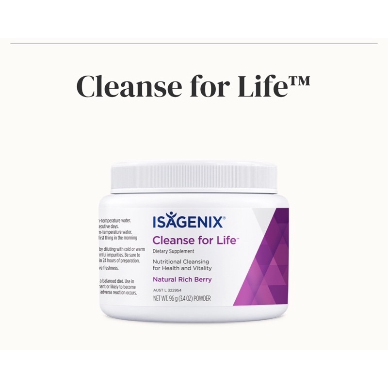 Isagenix Cleanse For Life + shake coklat 1