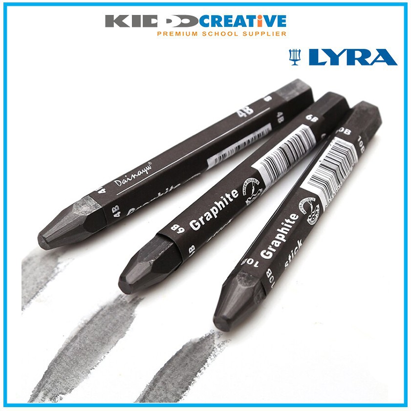 

LYRA GRAPHITE CRAYON 2B, 6B, 9B 120X12MM