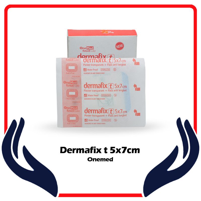 Plester Dermafix Transparan 5cm x 7cm Onemed Satuan