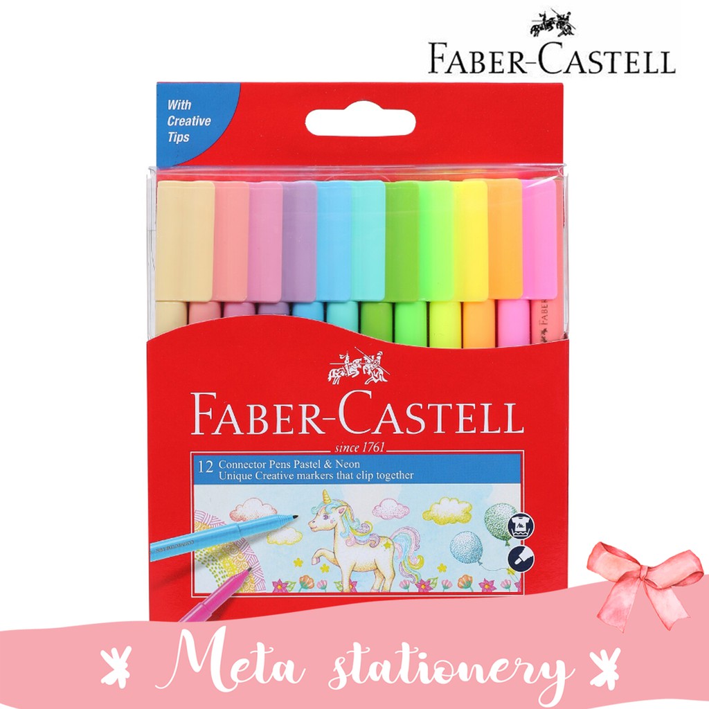 

Connector Pen 12 Neon Pastel Faber Castell