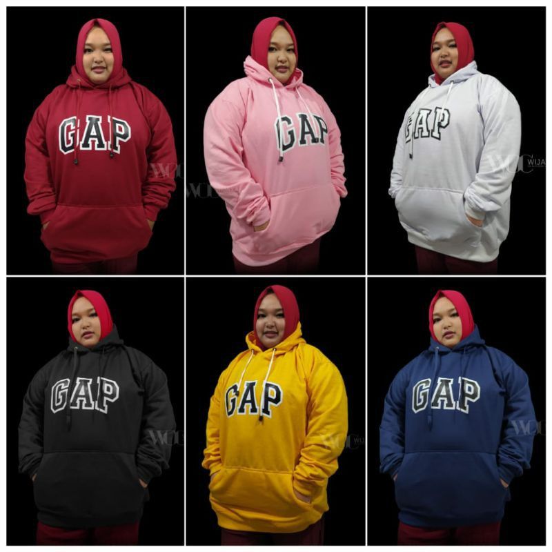 Hoodie GAPP polos Jumbo Pria 5xl Jaket wanita Jumbo big size