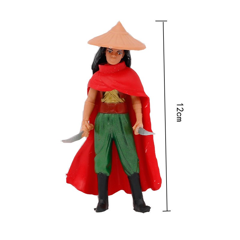 8pcs / Set Mainan Action Figure Model Disney Raya And The Last Dragon Untuk Hadiah Ulang Tahun Anak