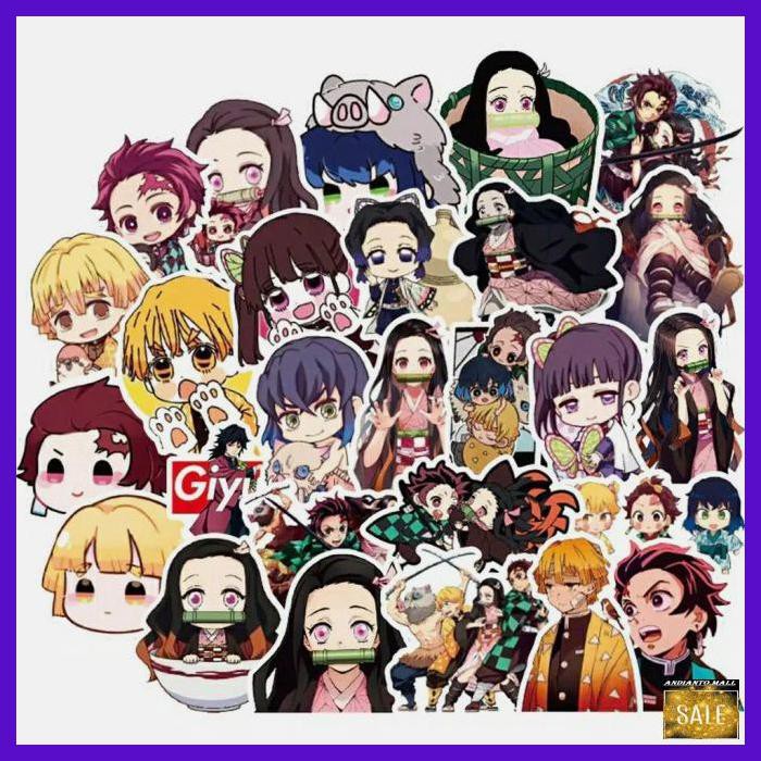 

KOSTUMBIHO- 50 PCS STIKER DEMON SLAYER KIMETSU NO YAIBA | STIKER TUMBLR HP/LAPTOP -ASLIII.