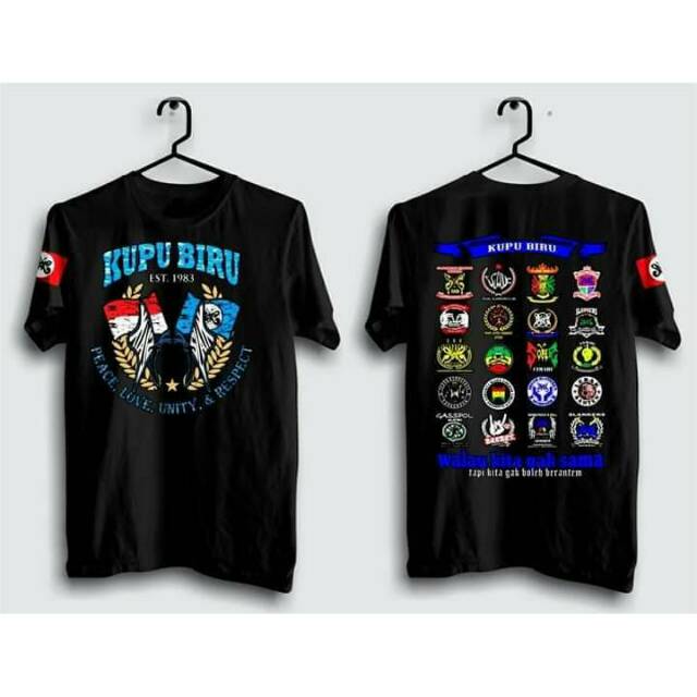 KAOS SLANK ORIGINAL SLANKERS || KUPU BIRU LOGO LOGO || GOSIPJALANANSTORE