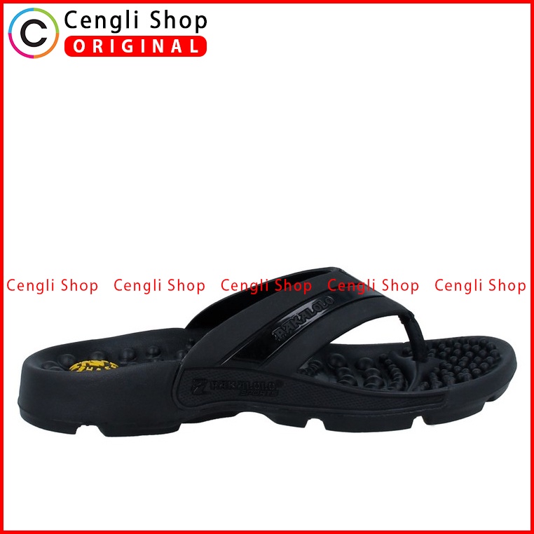 SANDAL JEPIT PAKALOLO PRIA ORIGINAL CASUAL BRANDED ASLI HITAM PB15