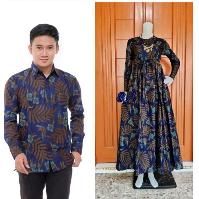 Maura Couple (COD) - Sania Ruffle Batik Couple ori Ndoro jowi DNT Garansi Termurah