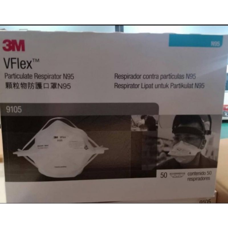 masker 3M N95 type 9105 Vflex original