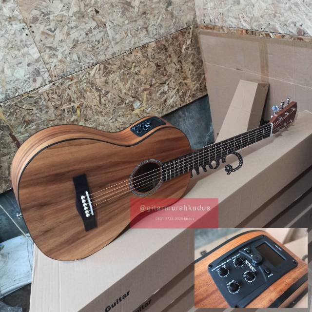 Gitar akustik elektrik montana tuner original