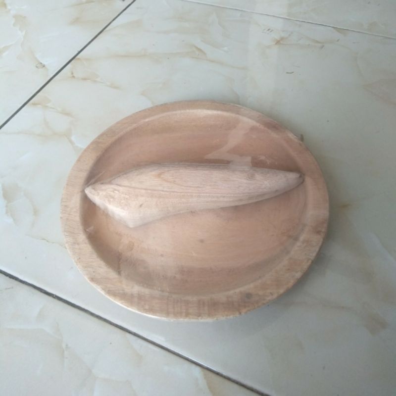 Cobek Kayu mahoni Jumbo murah Diameter 20 Cm