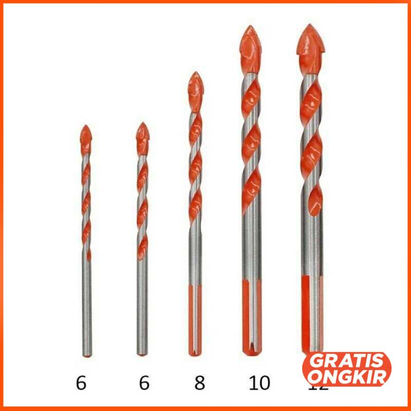 Mata Bor HSS Twist Drill Bit 6-12mm 5 PCS - BA-H21