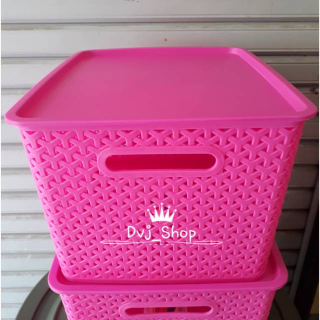 GOWEYEE-Keranjang Plastik Serbaguna Sunlife Narita 7040 L PINK-hp