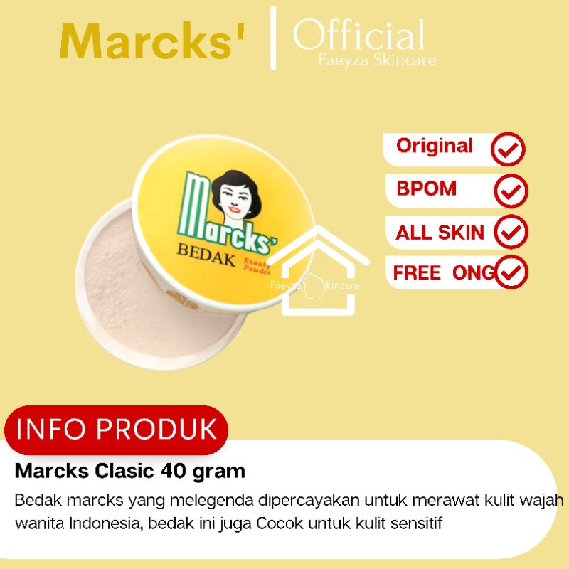 Sale !!! Bedak Marcks 40 g Beauty Powder